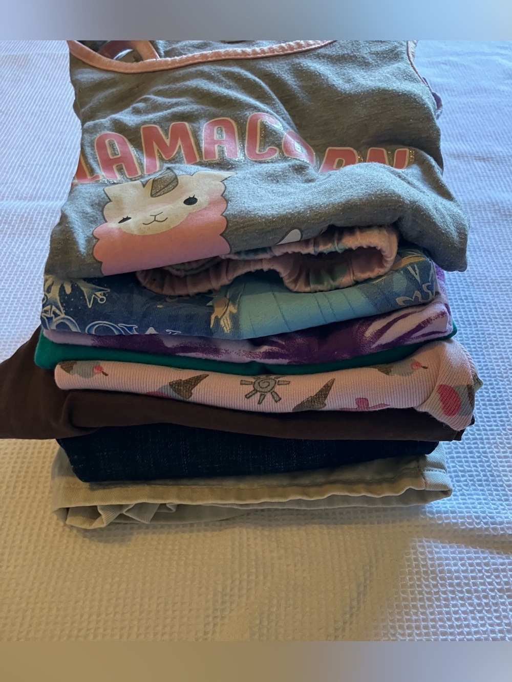 Girl Size 8  Bundle (Gap, Kenzie Girl, Disney, CuddlDuds, Gildan, Gymboree)